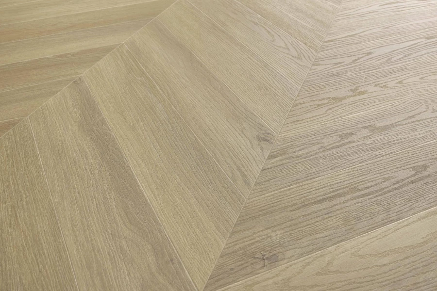 Chevron kalanruoto vinyylilattia Johannes Oak 45°